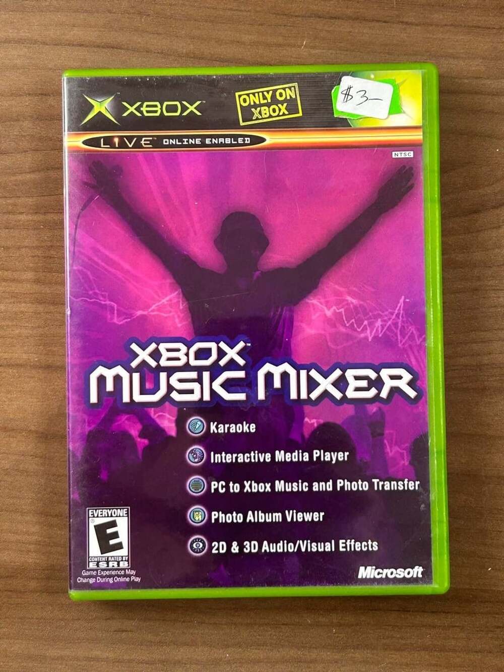 Xbox Music Mixer Original Microsoft Xbox NTSC Disc Case & Manual